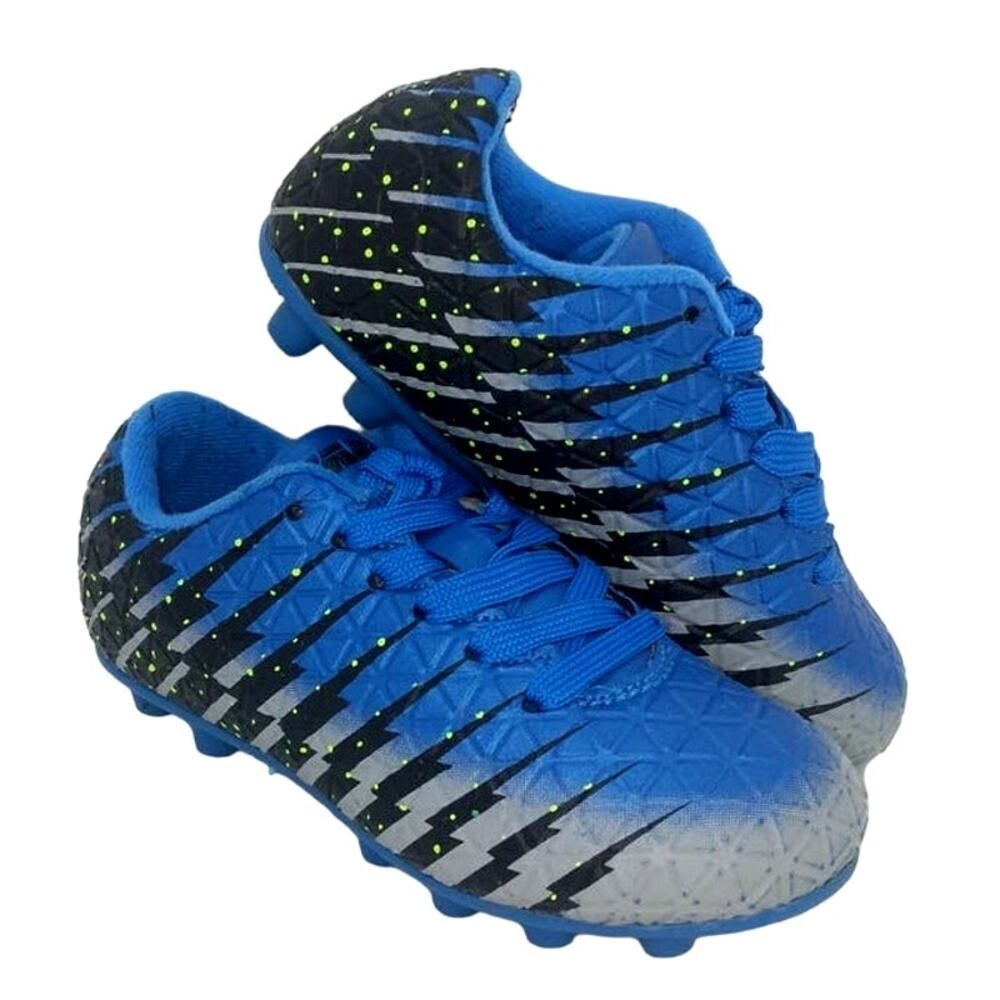 VIZARI Bolt FG Boys Blue/Silver/Black Soccer Cleats - Size: 8C